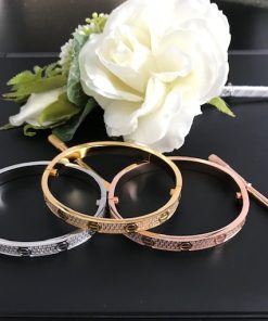 Cartier Diamond Pave Love Bracelet
