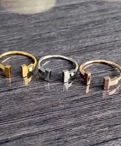 Tiffany T Rings - Plain or Stoned