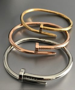 Cartier Nail Bracelet - Unstoned Rose Gold 19cm