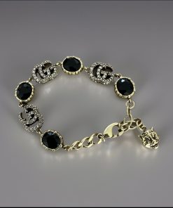 Gucci Vintage Style Crystal Bracelet