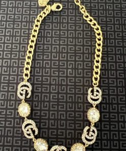 Gucci Gold Diamante Necklace