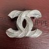 Chanel Silver Diamante Brooch
