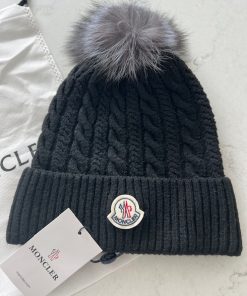 Moncler Pompom Hat -One Only Black